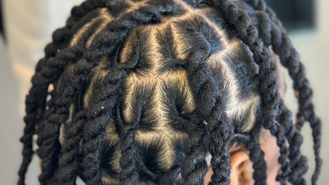 Twists met vierkante scheidingen, van bovenaf